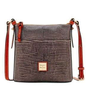 Dooney & Bourke Lizard-Embossed Leather Small Crossbody Bag